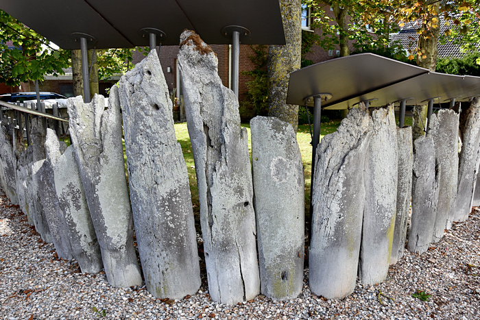 Ein Zaun aus Walknochen auf Borkum